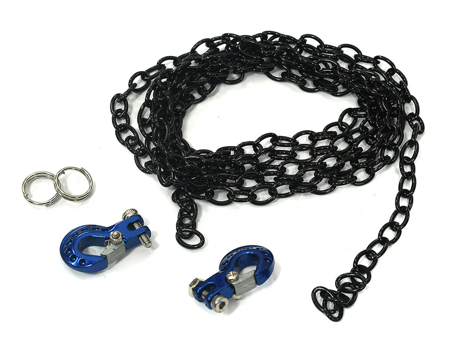 Realistic 1/10 Size Drag Chain & Tow Hooks for 1/10 Scale Off-Road Crawler