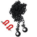 Realistic 1/10 Size Drag Chain & Tow Hooks w/Bow Shackle for 1/10 Scale Off-Road