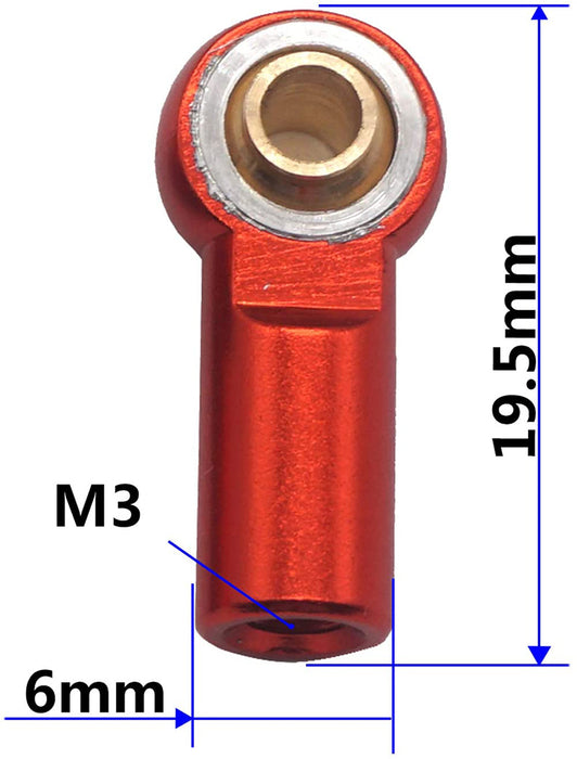 Alloy Machined M3 Size Short Ball Ends Type Tie Rod Ends, Ball Links