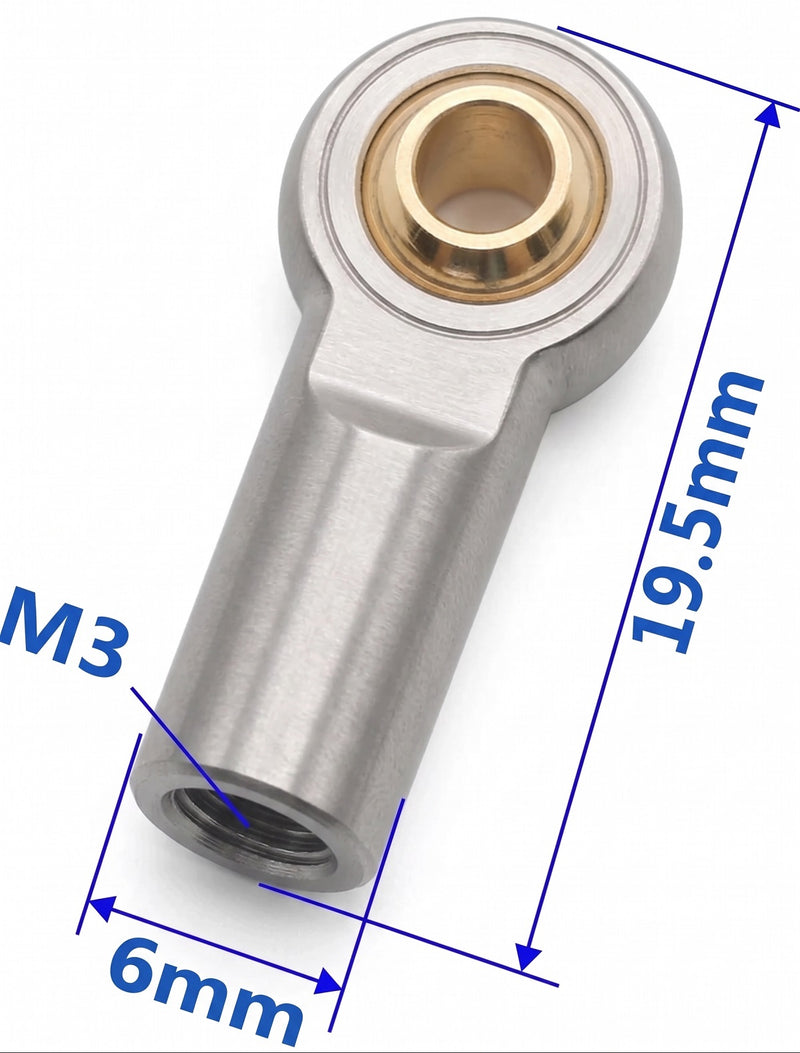 Alloy Machined M3 Size Short Ball Ends Type Tie Rod Ends, Ball Links | Savage-X (25, 21, SS & 4.6) | Associated Monster GT | Jato 2.5 & Jato 3.3 | Savage XL | Clod Buster | Summit