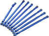 Alloy Front & Rear Upper Suspension Linkages (8) for Axial SCX6 Crawler