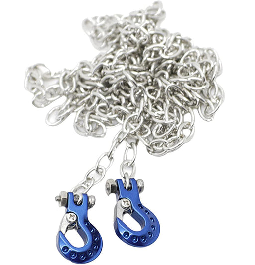 Realistic 1/10 Size Drag Chain & Tow Hooks w/Bow Shackle for 1/10 Scale Off-Road