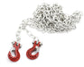 Realistic 1/10 Size Drag Chain & Tow Hooks w/Bow Shackle for 1/10 Scale Off-Road