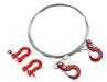 Realistic Steel Tow Cable & Tow Hooks w/ Bow Shackles for 1/10 Off-Road Crawler