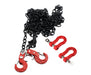 Realistic 1/10 Size Drag Chain & Tow Hooks w/Bow Shackle for 1/10 Scale Off-Road