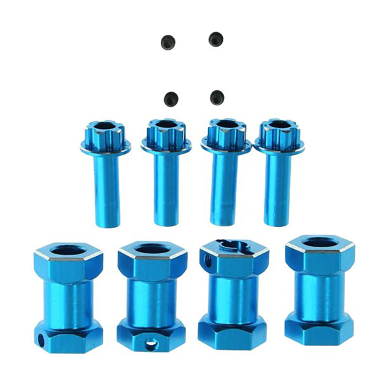 Alloy Machined 12mm Hex Wheel Adapters for 1/10 Car, Truck & Buggy W=20mm