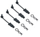 Body Clip Retainers & Body Clips (4) for 1/8 Scale RC (LxW=9x26mm)