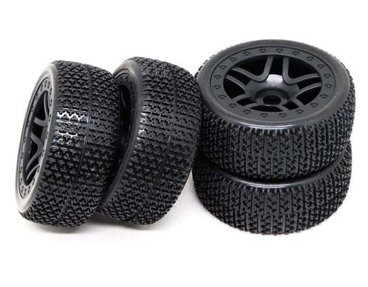 Tires, Wheels & Inserts TL11 w/17mm Hex for 1/8 Buggy Size 4pcs OD=110mm