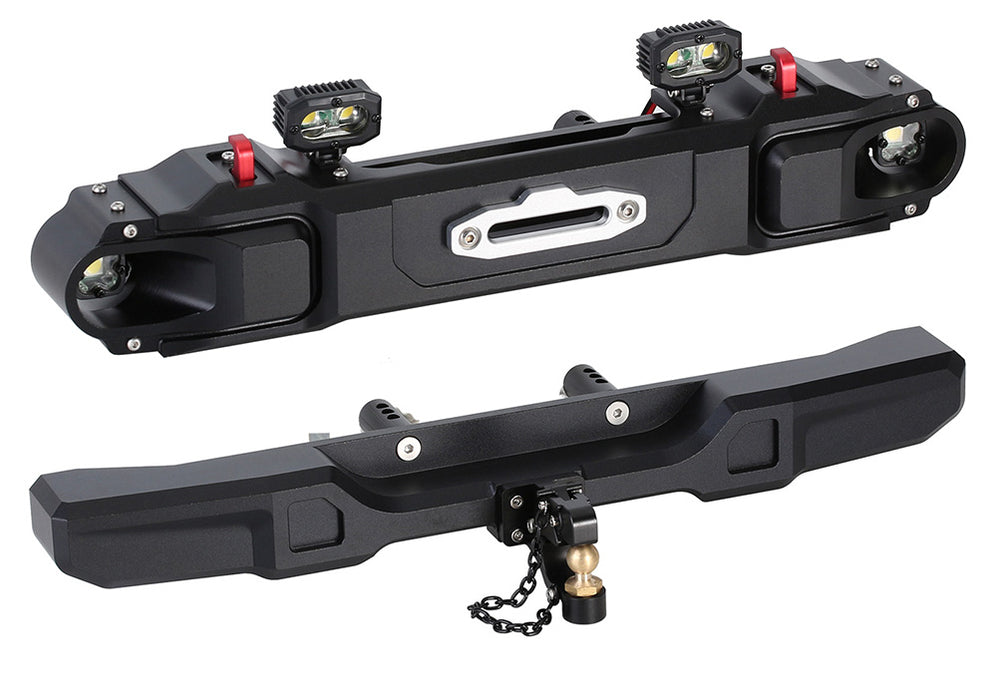 Realistic Alloy Front & Rear Bumper Set for Axial SCX6
