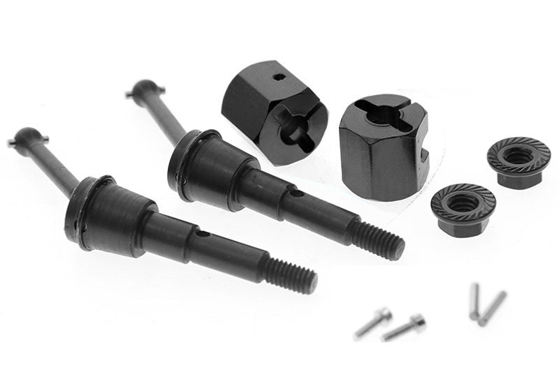 Alloy Drive Shafts & Hex Drive Hubs for Tamiya SW-01 1/24 Mini Lunch Box, MudMad