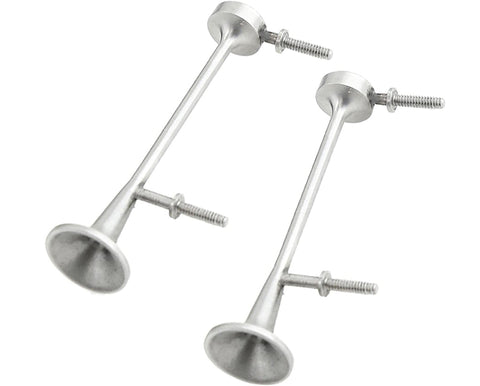Realistic Stainless Steel Metal Air Horn Set 48mm for Tamiya 1/14 Tractor