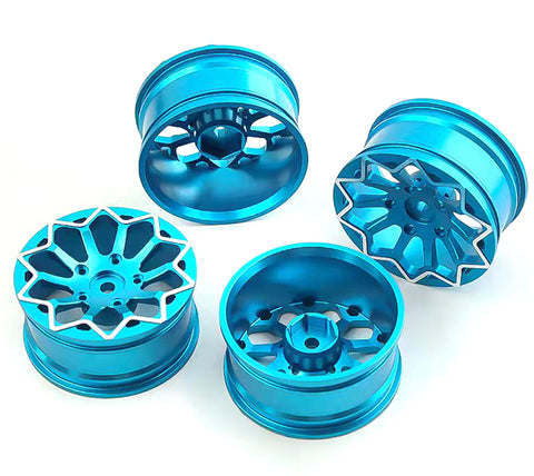 10 Spoke Alloy Wheel Set (4) for 1/10 Drift Racing W=26mm