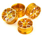 10 Spoke Alloy Wheel Set (4) for 1/10 On-Road Touring W=26mm