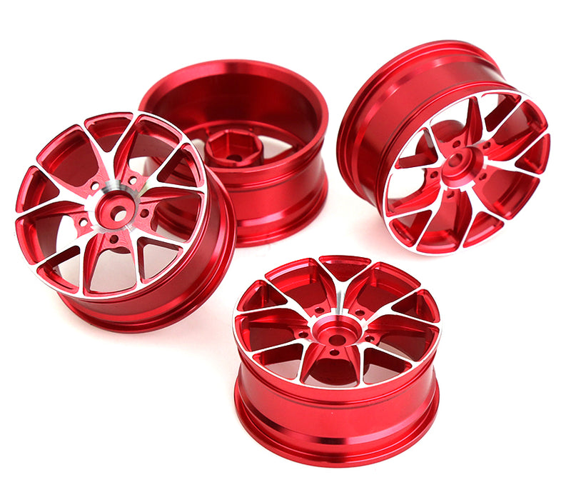 10 Spoke Alloy Wheel Set (4) for 1/10 On-Road Touring W=26mm