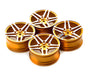 Dual 5 Spoke Alloy Wheel Set (4) for 1/10 On-Road Touring W=26mm