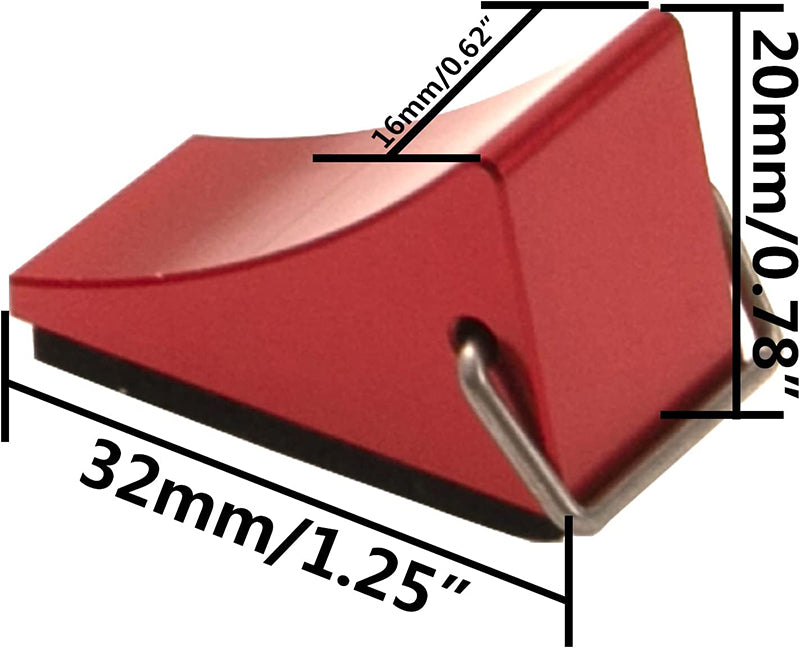 Alloy Machined Realistic Scale Model Wheel Chock (2) 1/10 Size