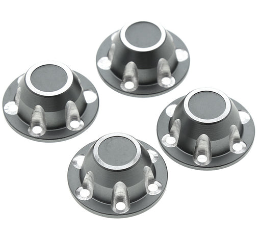 Alloy Machined Center Wheel Hub Caps (4) for Axial SCX6