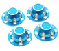 Alloy Machined Center Wheel Hub Caps (4) for Axial SCX6