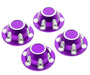 Alloy Machined Center Wheel Hub Caps (4) for Axial SCX6