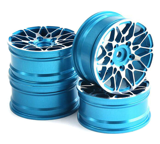 Dual 10 Spoke Alloy Wheel Set (4) for 1/10 On-Road Touring W=26mm