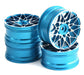 Dual 10 Spoke Alloy Wheel Set (4) for 1/10 On-Road Touring W=26mm