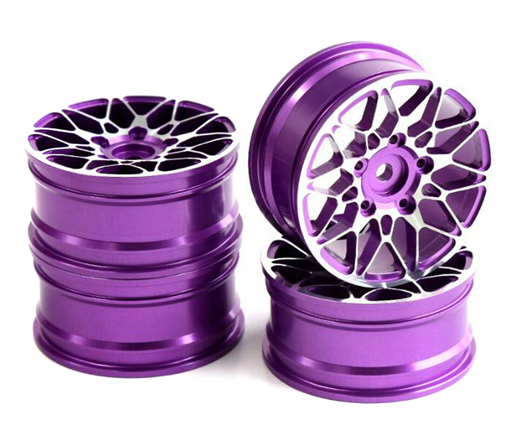 Dual 10 Spoke Alloy Wheel Set (4) for 1/10 On-Road Touring W=26mm