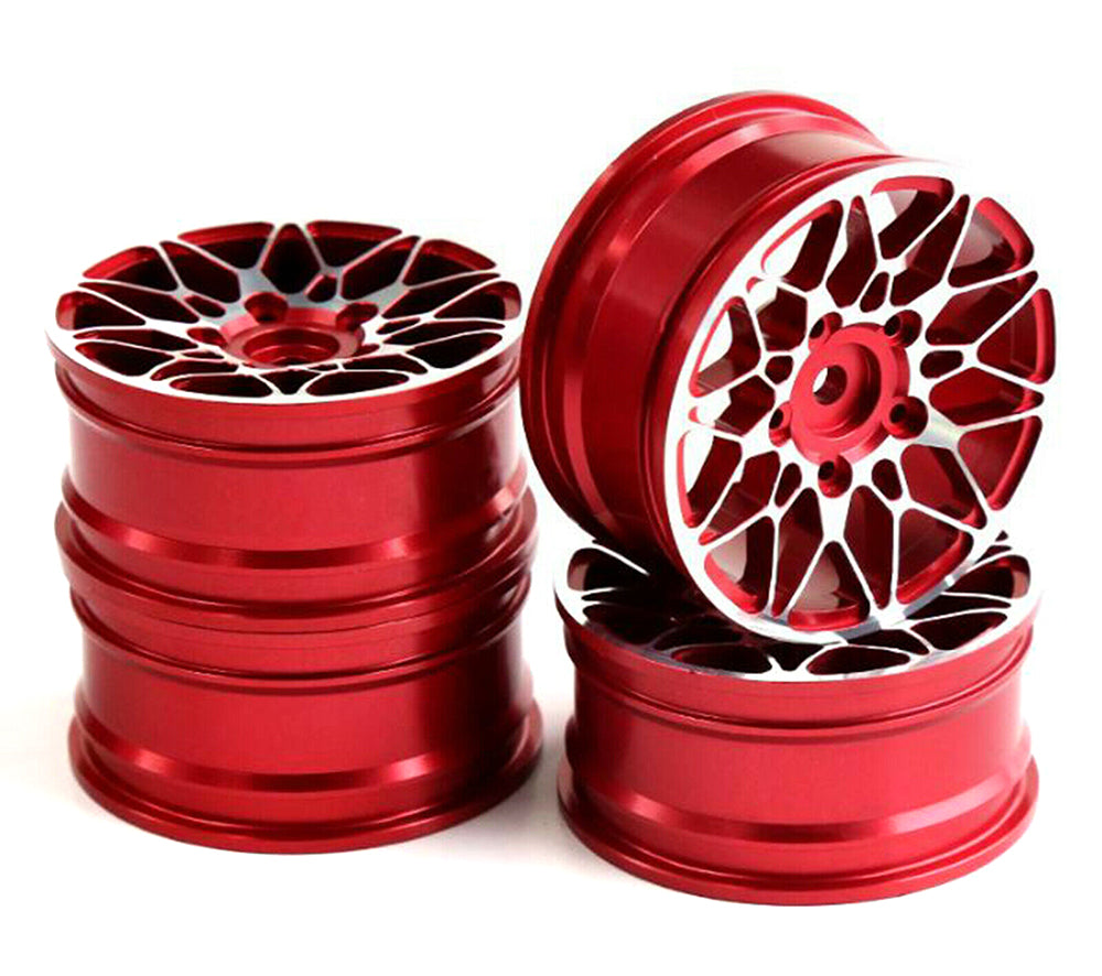 Dual 10 Spoke Alloy Wheel Set (4) for 1/10 On-Road Touring W=26mm