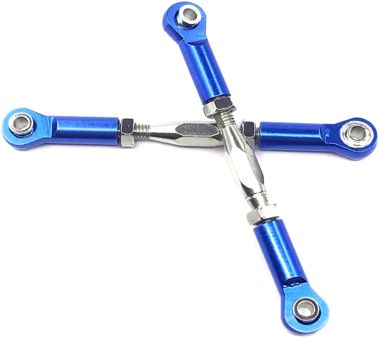 Alloy Machined M3 Size Ball End 64mm Linkages w/ Adjustable Turnbuckles