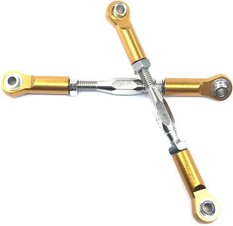 Alloy Machined M3 Size Ball End 64mm Linkages w/ Adjustable Turnbuckles