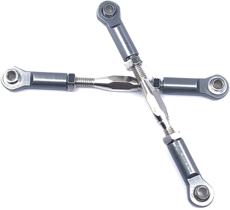 Alloy Machined M3 Size Ball End 64mm Linkages w/ Adjustable Turnbuckles