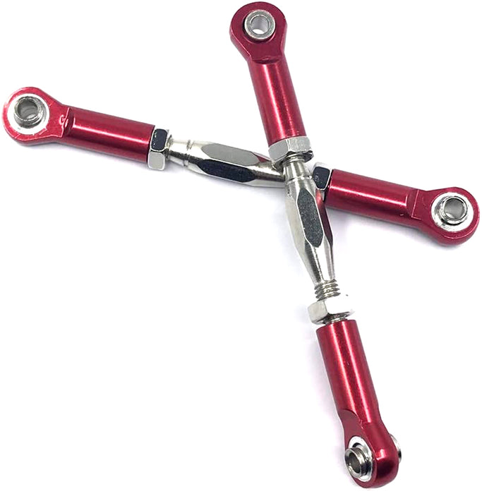 Alloy Machined M3 Size Ball End 64mm Linkages w/ Adjustable Turnbuckles