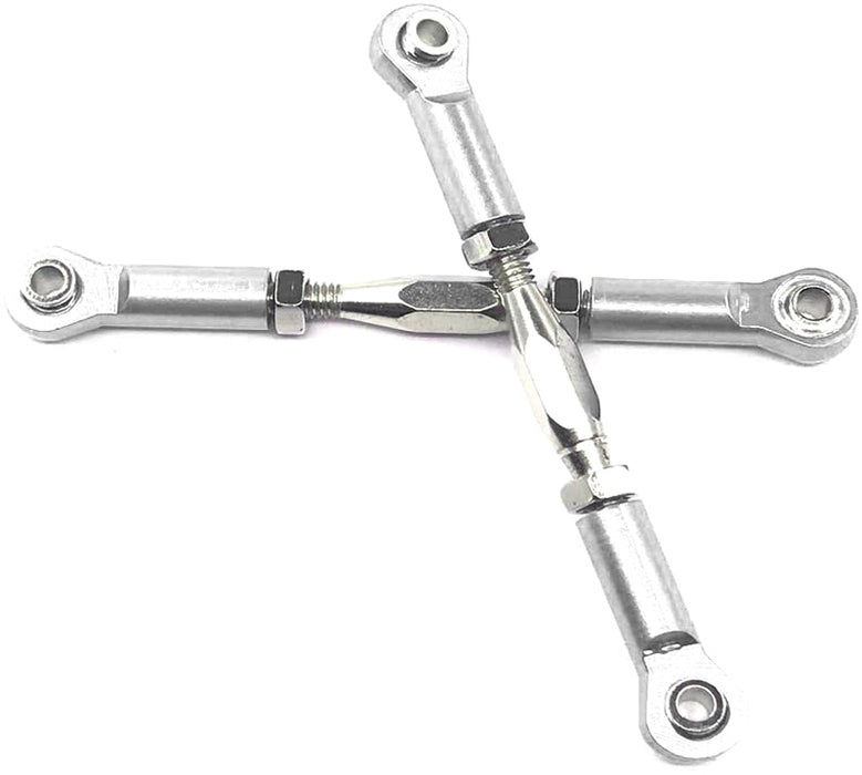 Alloy Machined M3 Size Ball End 64mm Linkages w/ Adjustable Turnbuckles