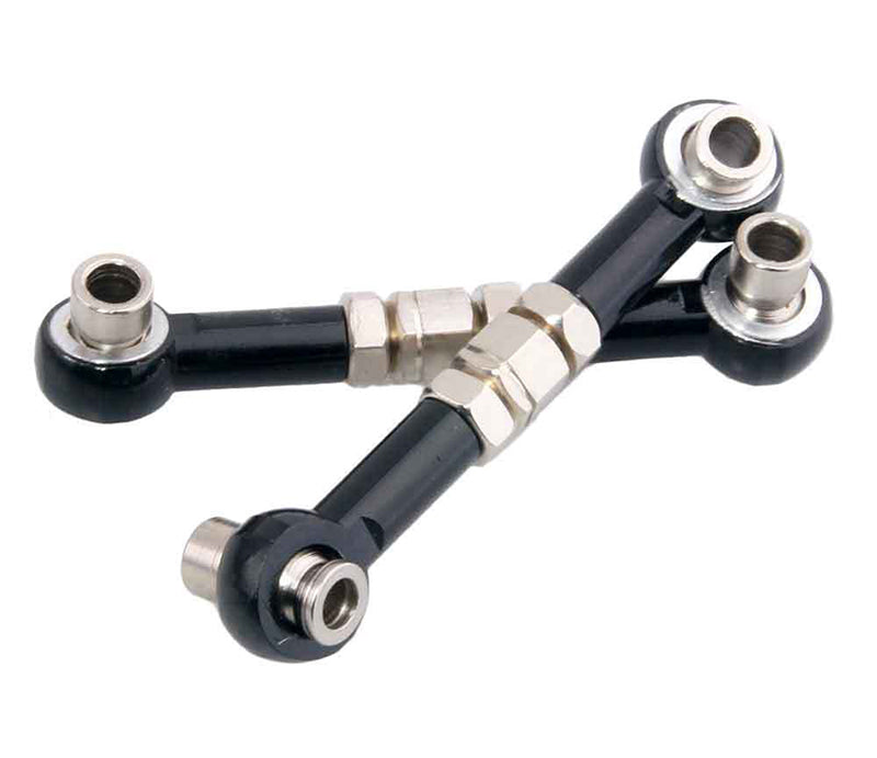 Alloy Machined M3 Size Ball End 40mm Linkages w/ Adjustable Turnbuckles