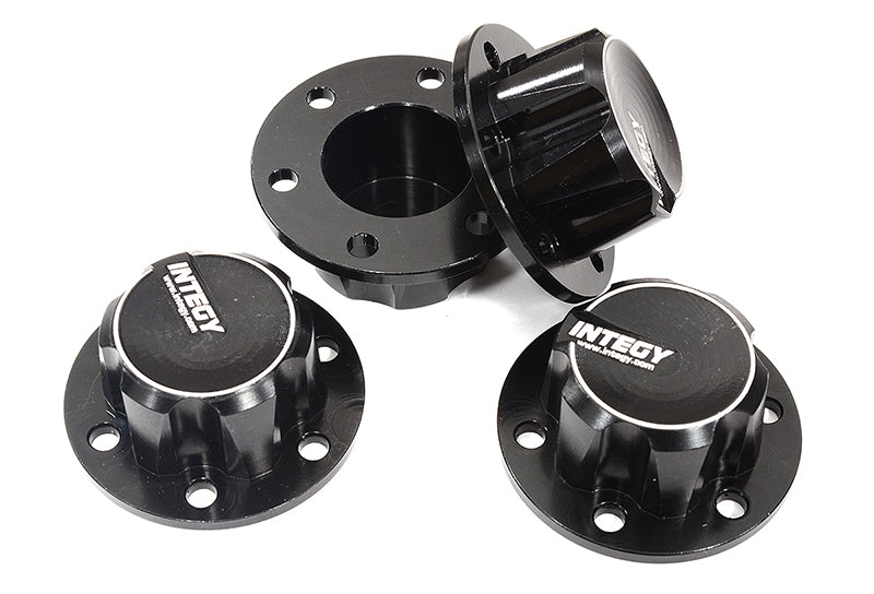 Billet Machined Alloy Wheel Hub Caps for Axial SCX6 Crawler