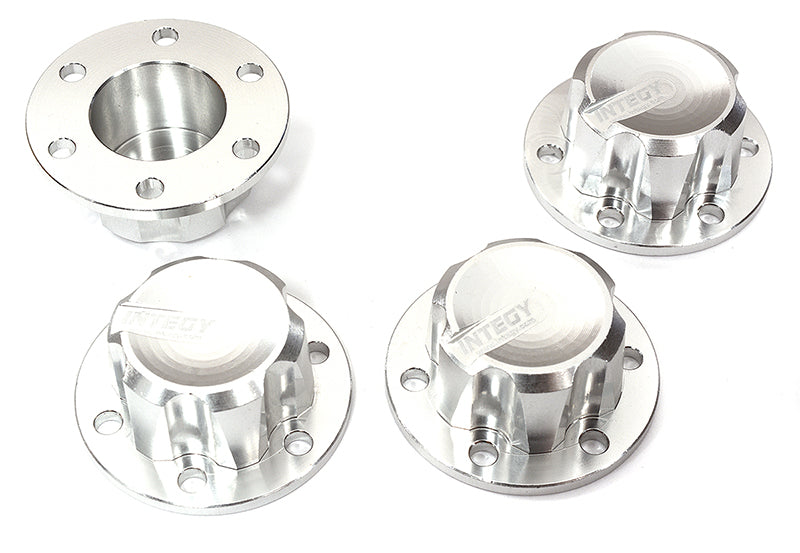 Billet Machined Alloy Wheel Hub Caps for Axial SCX6 Crawler