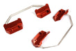 Billet Machined Nerf Bar Set for Traxxas Slash 4X4 LCG Chassis