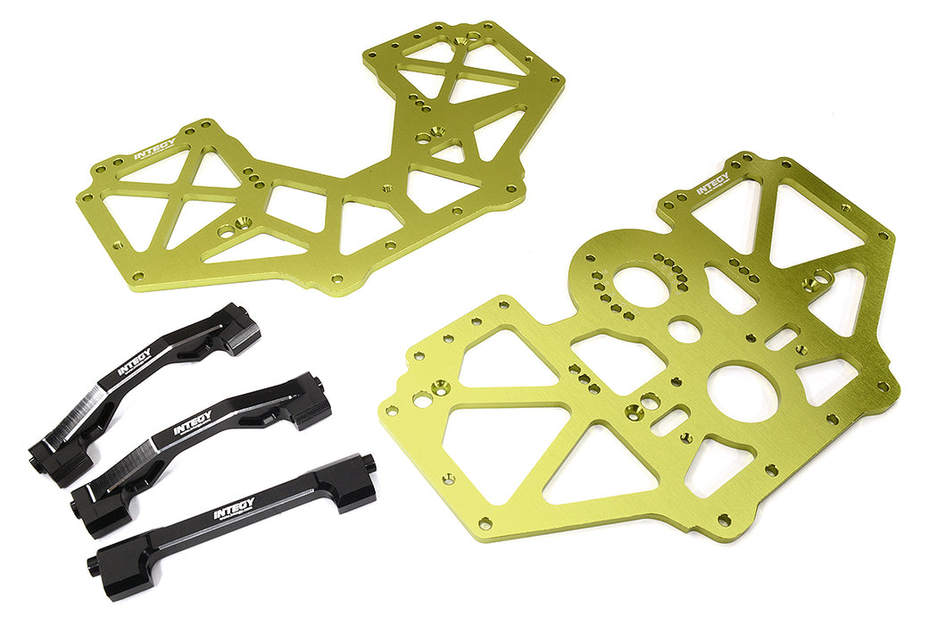 Billet Machined Center Chassis Side Plate & Mount Set for Losi LMT 4WD