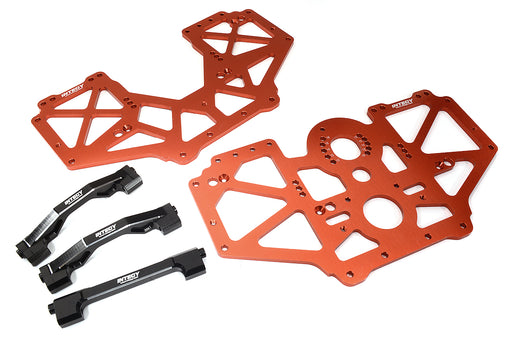 Billet Machined Center Chassis Side Plate & Mount Set for Losi LMT 4WD