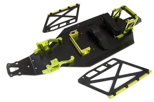 Green Billet Machined Chassis Upgrade Conversion Kit for Losi 2WD 22S Drag Car