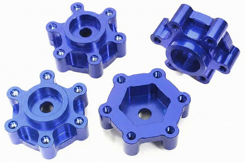 Billet Machined 17mm Hex-to-6 Bolt Wheel Adapters for Losi LMT 4WD Monster Truck