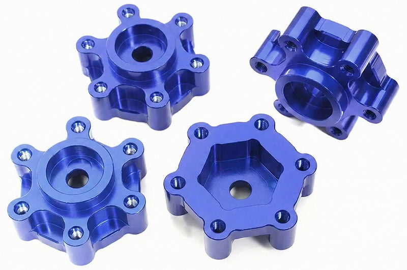 Billet Machined 17mm Hex-to-6 Bolt Wheel Adapters for Losi LMT 4WD Monster Truck
