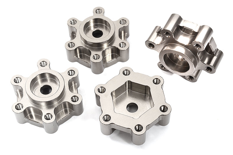 Billet Machined 17mm Hex-to-6 Bolt Wheel Adapters for Losi LMT 4WD Monster Truck