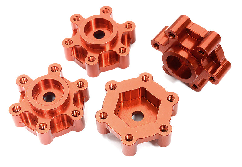 Billet Machined 17mm Hex-to-6 Bolt Wheel Adapters for Losi LMT 4WD Monster Truck