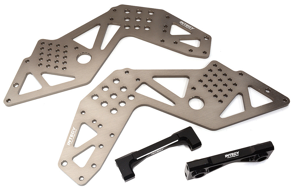 Billet Machined Chassis Side Plates & Mounts for Losi LMT 4WD Monster Truck