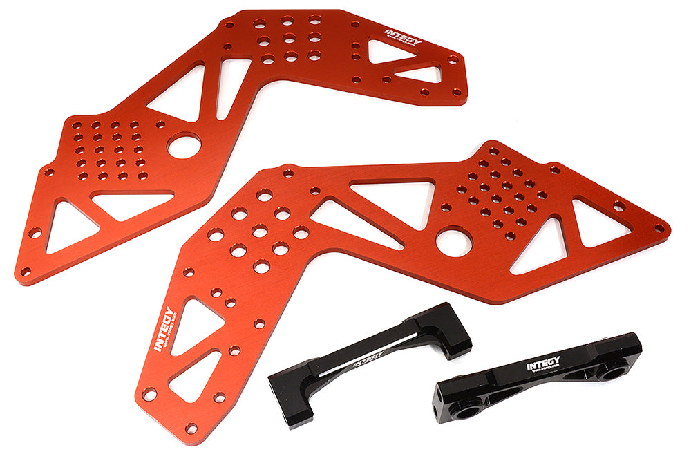 Billet Machined Chassis Side Plates & Mounts for Losi LMT 4WD Monster Truck