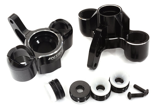 Black Billet Machined Steering Knuckles Upgrade for Arrma 1/8 Kraton 6S BLX V5