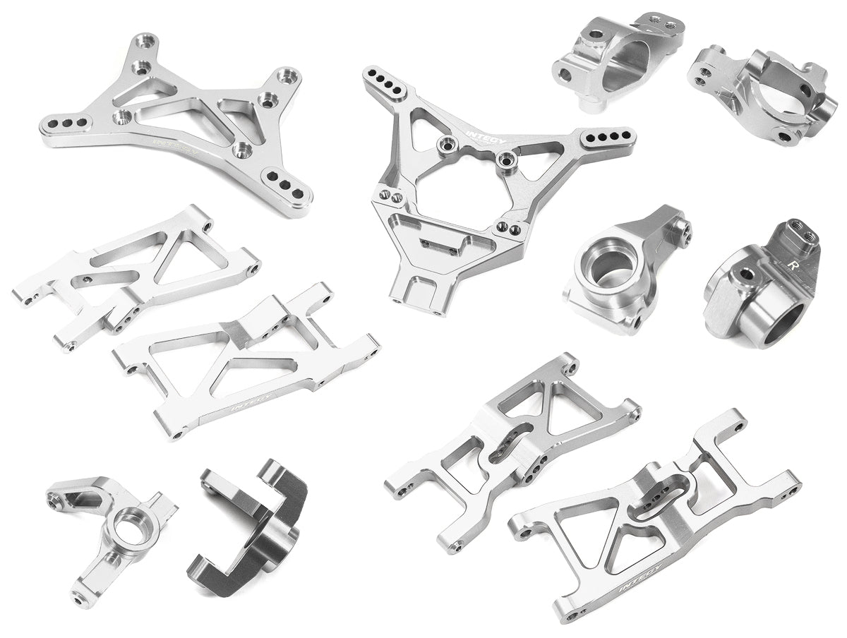 Silver Billet Machined Suspension Upgrade Kit for Losi 1/10 2WD 22S Drag Car