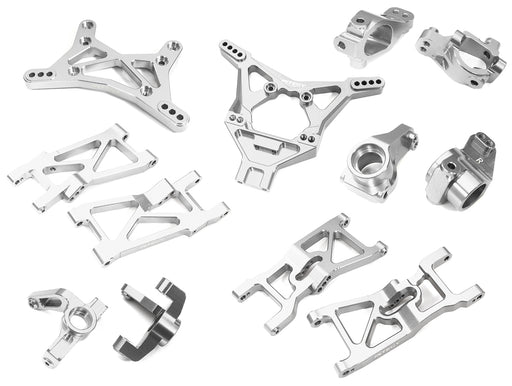 Silver Billet Machined Suspension Upgrade Kit for Losi 1/10 2WD 22S Drag Car