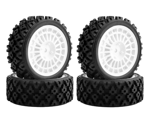 All Terrain Tire & Wheel Set for Tamiya TT01, TT02 & XV-01