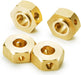 Brass 12g Each 17mm Hex Wheel Adapters for Axial SCX6 Crawler